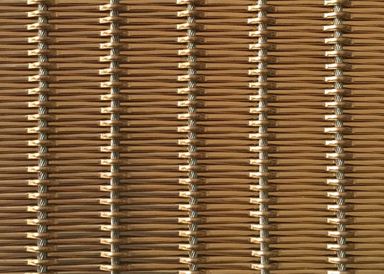 metallo flessibile tessuto architettonico Mesh Fabric Free Oil di 12m 1.55mm Rod Pitch