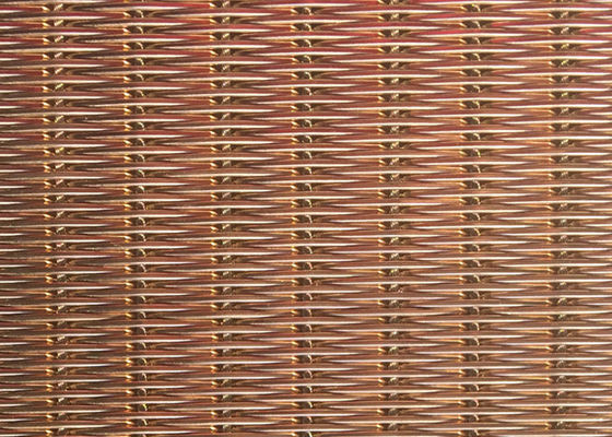 metallo flessibile tessuto architettonico Mesh Fabric Free Oil di 12m 1.55mm Rod Pitch
