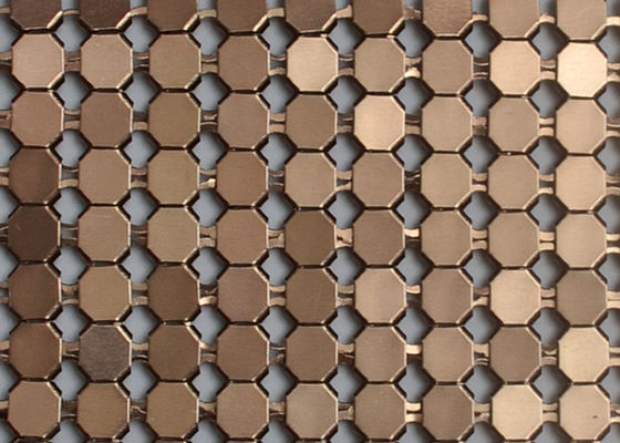 Metallo metallico di alluminio Mesh Fabric For Clothing di Oilproof degli zecchini del rivestimento dello SGS