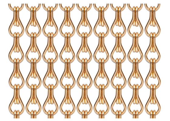 gancio a catena decorativo di colore 20.4mm dell'albicocca dello schermo della mosca della porta di 100*200cm