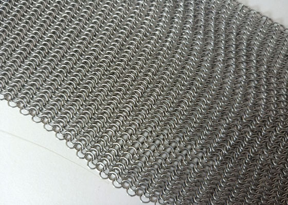 Colore naturale decorativo di Chainmail Ring Mesh Curtain Screen Building Facades