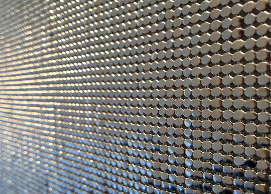 Tessuto dello zecchino del metallo di acciaio inossidabile Oilproof 7mm esteriore ed interno