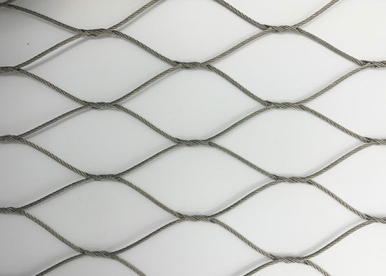 Diametro tessuto a mano 50m di Mesh Natural Colour 3.2mm della corda del puntale di acciaio inossidabile