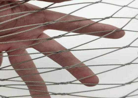 Diametro tessuto a mano 50m di Mesh Natural Colour 3.2mm della corda del puntale di acciaio inossidabile