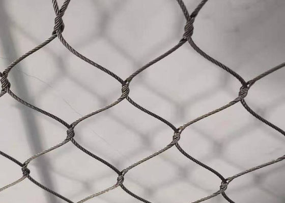 SHUOLONG 7x7 Mesh Facade Stainless Steel Rope tessuto a mano Mesh Netting