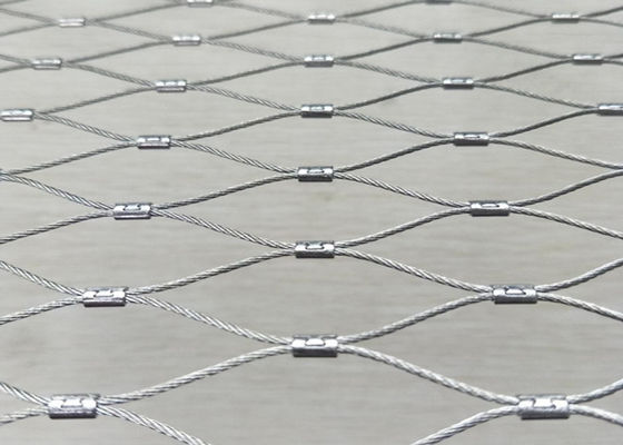 Struttura intrecciata del cavo 7x19 della maglia 210x210mm del cavo metallico di acciaio inossidabile