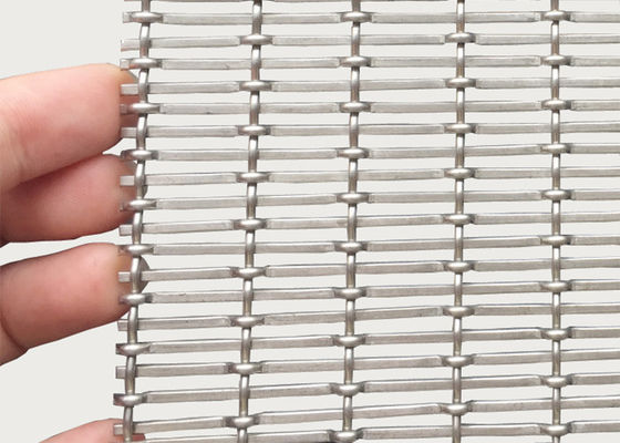 divisori architettonici spessi di acciaio inossidabile Mesh Woven Wire Screen Space di 3mm