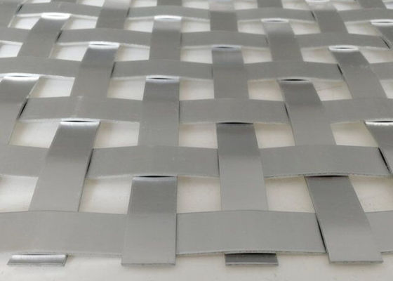 12m x 4m a prova di fuoco Mesh Aluminum Flat Metal Panels tessuto architettonico
