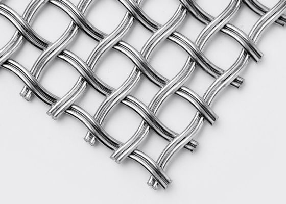 Mesh Shape Helical Stainless Steel circolare ha unito il cavo Mesh For Partitions
