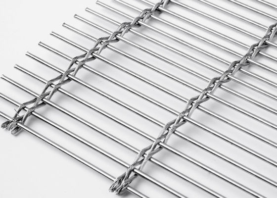 Metalli affrontato tessuto acciaio inossidabile Mesh Interior Decorations architettonico di 6m x di 120m