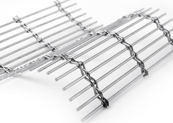 Metalli affrontato tessuto acciaio inossidabile Mesh Interior Decorations architettonico di 6m x di 120m