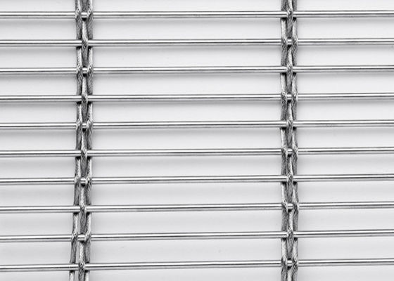 Metalli affrontato tessuto acciaio inossidabile Mesh Interior Decorations architettonico di 6m x di 120m