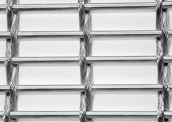 Cavo tessuto decorativo Mesh Crimped Architectural di eleganza del divisore cieco del metallo