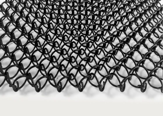 Il vinile in polvere ha ricoperto l'acciaio inossidabile Mesh Black Color Three Dimensional architettonico