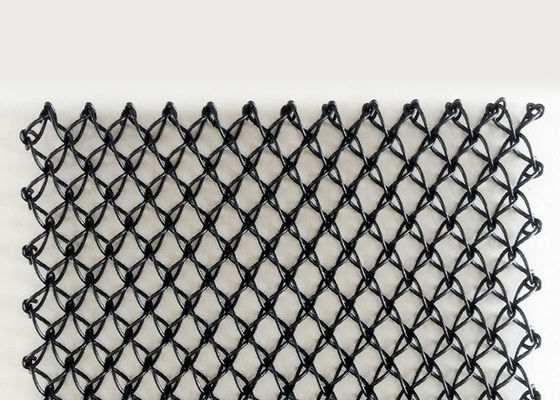 Il vinile in polvere ha ricoperto l'acciaio inossidabile Mesh Black Color Three Dimensional architettonico