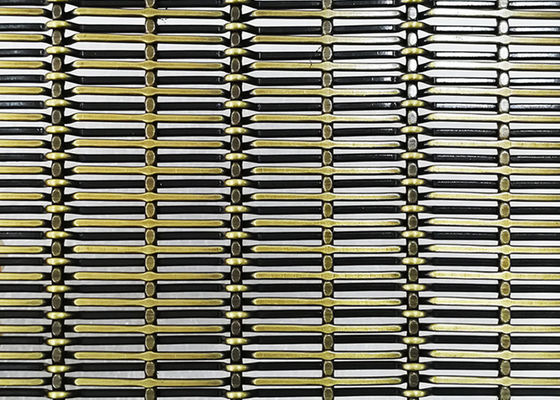 Metallo tessuto decorativo Mesh For Stainless Steel Screen della pianura d'ottone antica