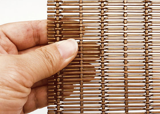 cavo tessuto decorativo Mesh For Screen Wall Cladding di acciaio inossidabile Pvd di 4mm