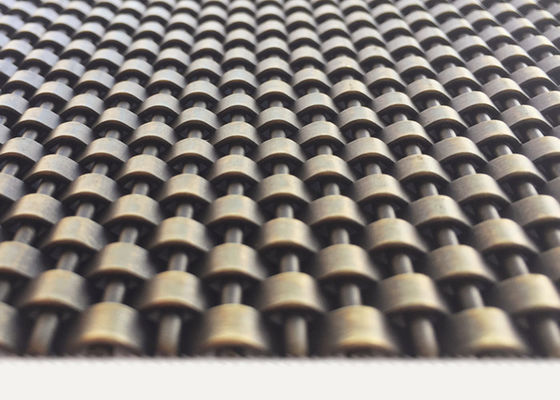 metallo architettonico Mesh Stainless Steel Bronze Color di 4mm per il tessuto dei soffitti