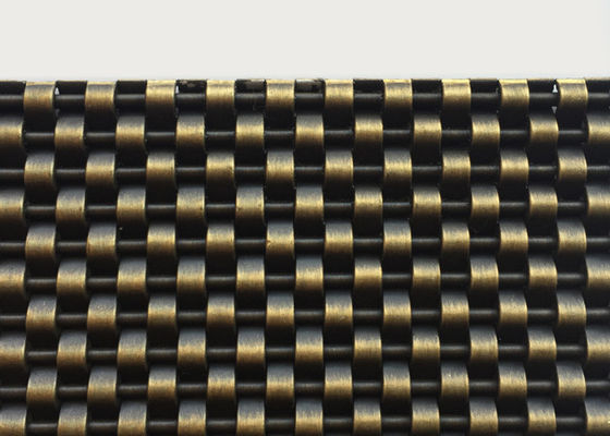 metallo architettonico Mesh Stainless Steel Bronze Color di 4mm per il tessuto dei soffitti