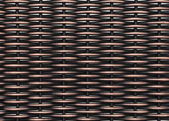 Rivestimenti murali tessuti architettonici di Mesh Copper Ss Decorative For del metallo dell'oggetto d'antiquariato 6mm