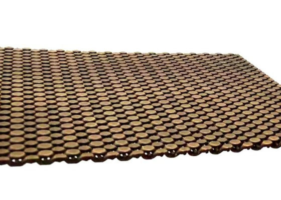 SS304 cavo tessuto architettonico Mesh Antique Brass Decorative Nets per rivestimento