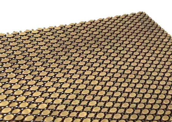 SS304 cavo tessuto architettonico Mesh Antique Brass Decorative Nets per rivestimento