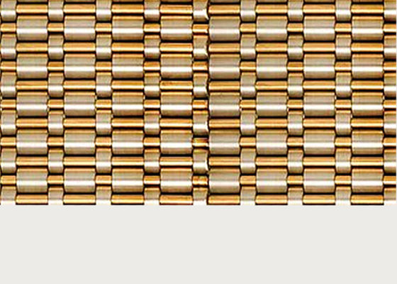 Metallo architettonico d'apertura Mesh Copper Wire Decorative Panel di 0% per la parete dell'elevatore