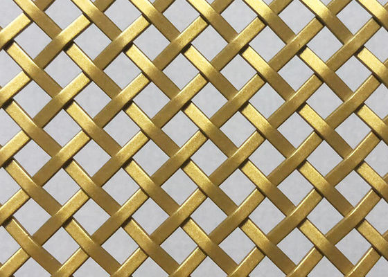 Cavo architettonico Mesh Gold Color Panels del balcone di acciaio inossidabile 3mm