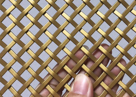 Cavo architettonico Mesh Gold Color Panels del balcone di acciaio inossidabile 3mm