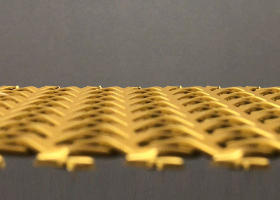 Cavo architettonico Mesh Gold Color Panels del balcone di acciaio inossidabile 3mm