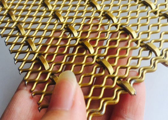 reti metalliche tessuta decorativa della facciata di 4.5mm 4.0m x 2.0m