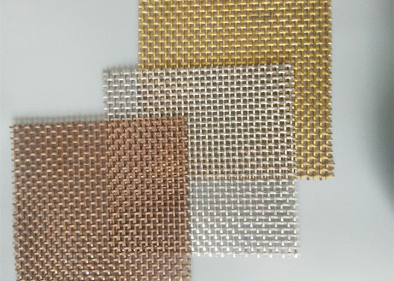 Il metallo tessuto riveste l'acciaio inossidabile di pannelli Mesh For Cabinet Doors unito di 3.2mm
