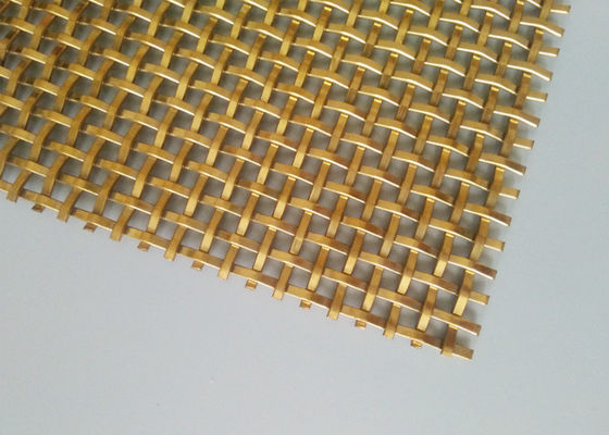 Il metallo tessuto riveste l'acciaio inossidabile di pannelli Mesh For Cabinet Doors unito di 3.2mm
