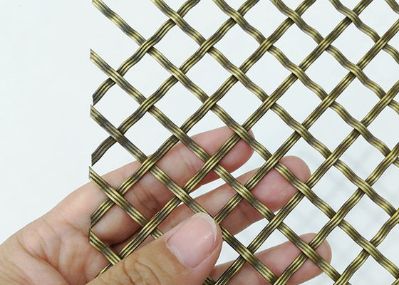 Cavo tessuto decorativo Mesh Brass Stainless Steel Cabinets dell'oggetto d'antiquariato 2mm
