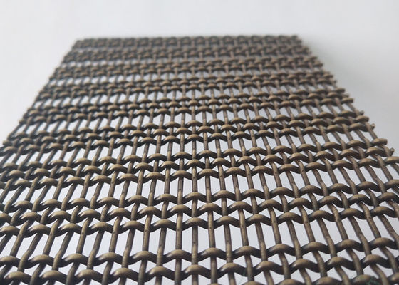 Bronzato colori il cavo unito Mesh Decorative Woven di acciaio inossidabile di 3.6mm