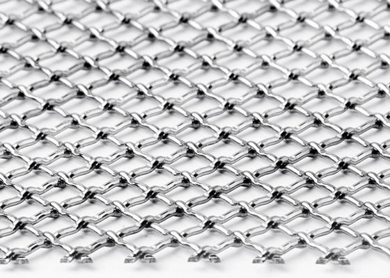 Cavo tessuto Mesh Decorative Grilles Corrosion Resistance della piegatura della serratura di acciaio inossidabile