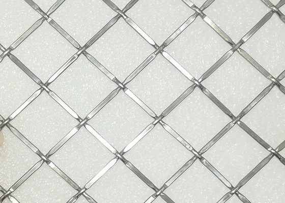 Usando interno della facciata di Mesh Crimps Woven Metal Building del cavo di acciaio inossidabile 316l