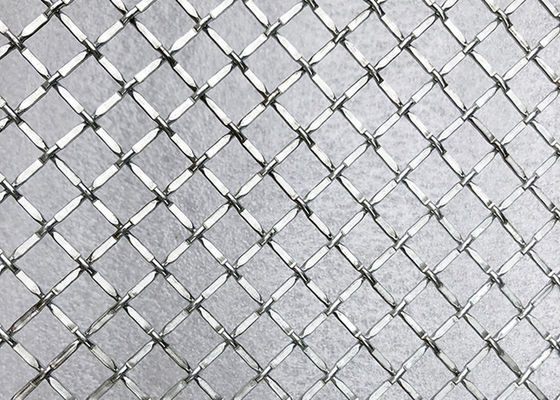Cavo Mesh Alkali Resistance For Ceiling della piegatura della serratura della decorazione Ss302 del metallo e portone