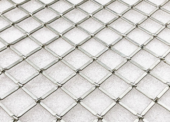 Porte unite di Mesh Metal Screen For Cabinet del cavo tessute colore naturale degli ss