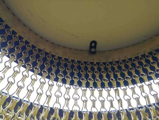 Misure 90x210cm Catena di collegamento di rete di filo di vetrina Dimensione per barriere di sicurezza commerciale