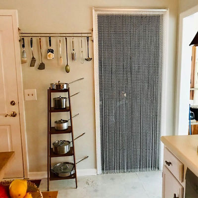 Durabile catena di alluminio puro schermo a mosca porta schermo a mosca tenda catena di collegamento tende schermo a mosca