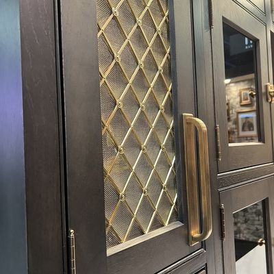 Area di apertura 49% Griglia di maglia di filo tessuto in acciaio inossidabile per la decorazione degli armadi