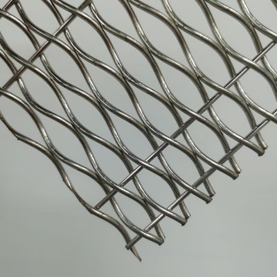 Personalizzazione Residenziale Decorativa Woven Wire Mesh 18mm Weft Pitch