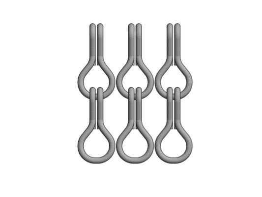 12x24 mm di taglia di catena di alluminio con 60% di area aperta e 1,2 mm di diametro del filo per il controllo degli insetti