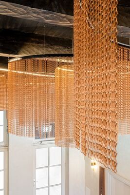 12x24mm taglia catena di alluminio catena mosca schermo con 60% di area aperta e 1,2 mm di diametro del filo per la protezione dagli insetti