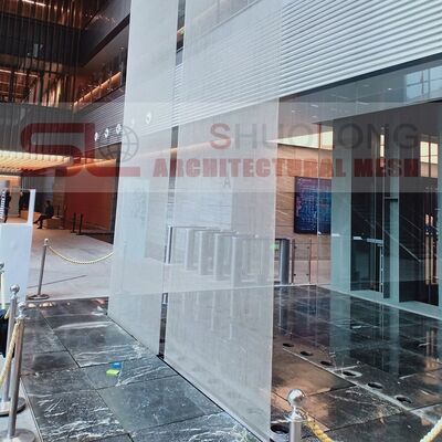 Dimensione di apertura personalizzabile resistente alla corrosione pannello di maglia architettonica in acciaio inossidabile artigianale per facciate e interni