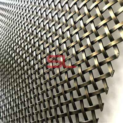 Rete metallica architettonica a spessore personalizzato per rivestimenti di facciate e pannelli murali decorativi