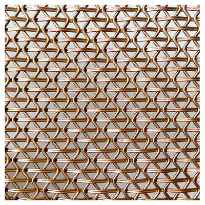 Tessuto metallico architettonico saldato, lunghezza personalizzata, trama liscia, ideale per facciate, divisori e progetti di lavorazione decorativa del metallo