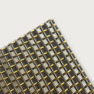 Tessuto metallico architettonico di lunghezza personalizzata progettato con trama liscia che migliora sia la funzionalità che l'aspetto