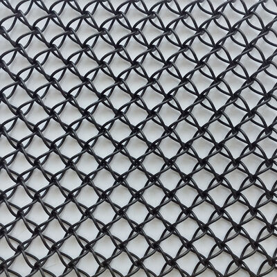 Tessuto metallico architettonico in acciaio inossidabile con maglia personalizzata e trattamento superficiale anodizzato per facciate di edifici durevoli e applicazioni interne